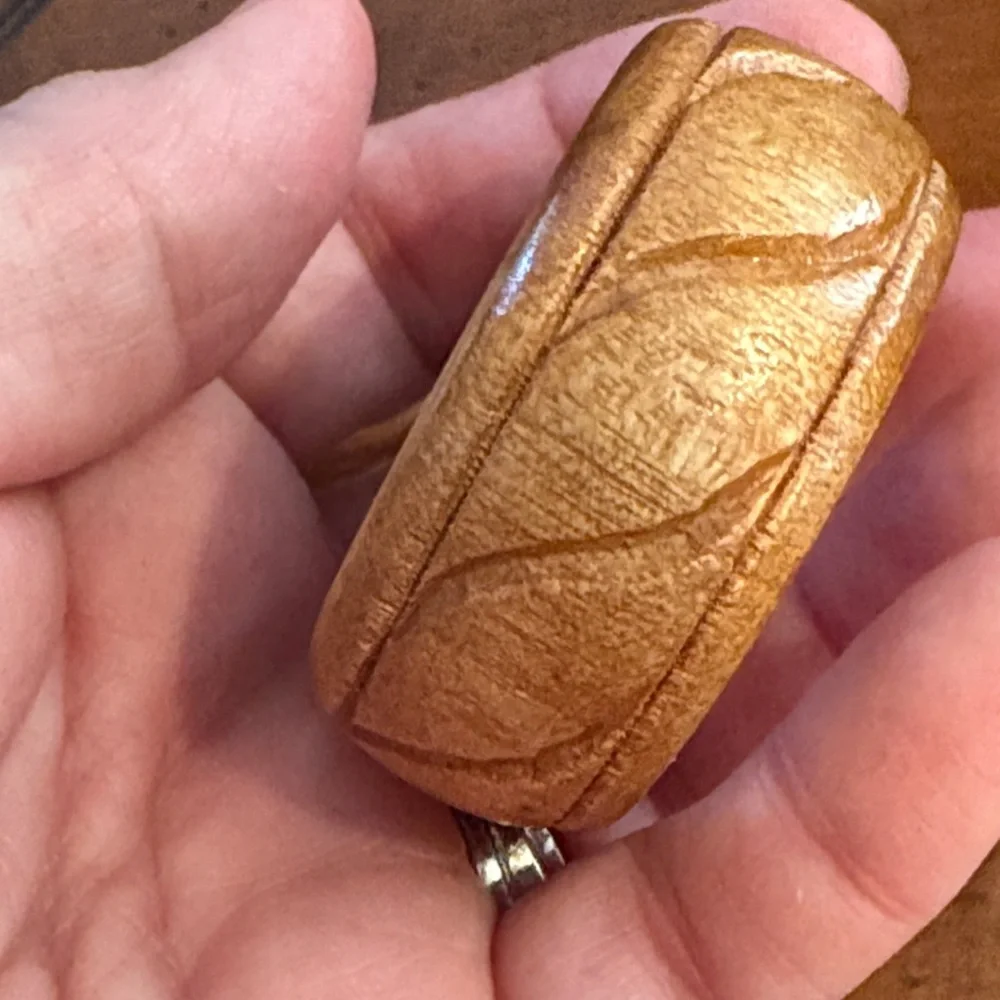 Napkin Rings Wooden Woven Design set of 4